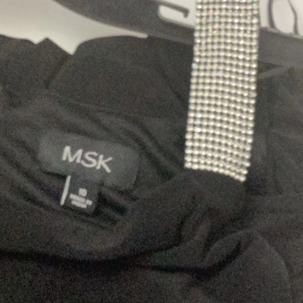 Women MSK Rhinestone Ladder Trim Sleeve Sheath Dress - Picture 9 of 10